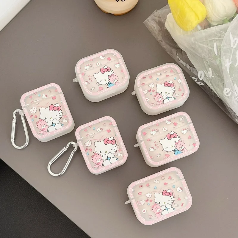 

Fresh Girl Cute Cartoon Cat AirPods 3 Case Apple AirPods 2 Case Cover AirPods Pro Case IPhone Earphone Accessories Air Pod Case
