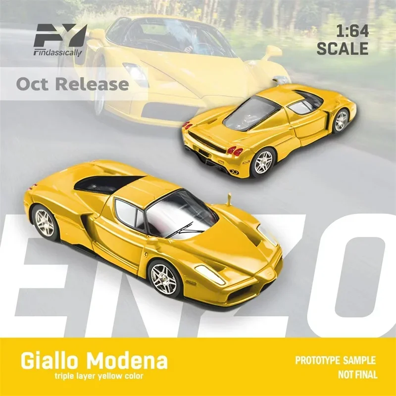 Findclassic FY 1:64 Enzo красная/белая/желтая ограниченная модель автомобиля под давлением
