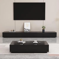 nordic tv cabinet living room multifunctional storage black and white package