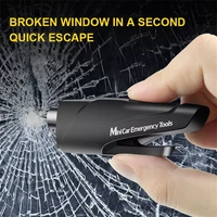 2021 new car window breaker keychain multi function window breaker puncher belt safety cut auto safety hammer emergency tool