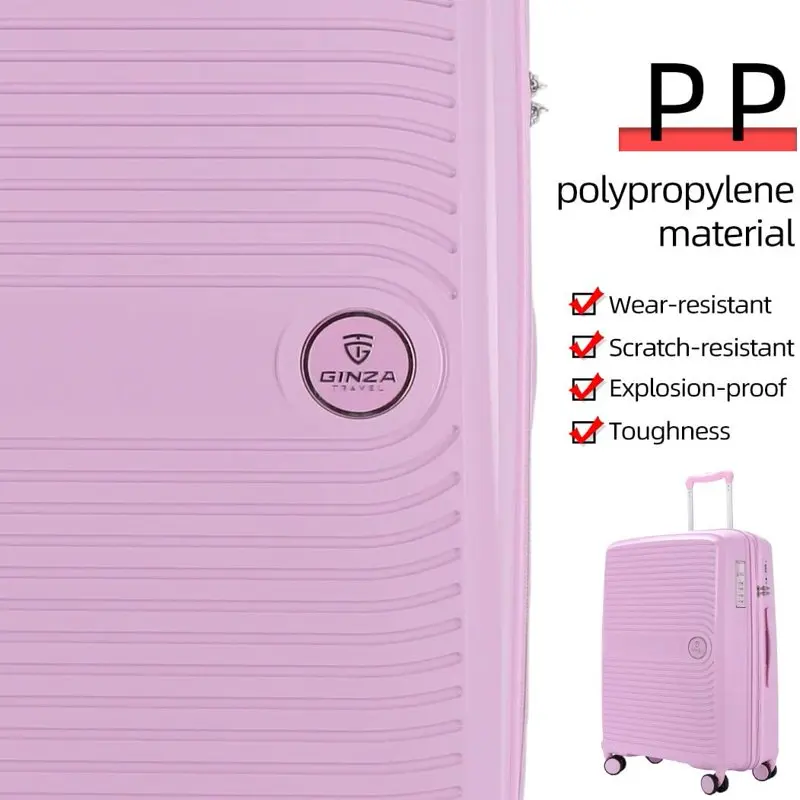 28 inch Luggage with Durable Spinner Wheels PP Hardshell Hardside Suitcase Lightweight
