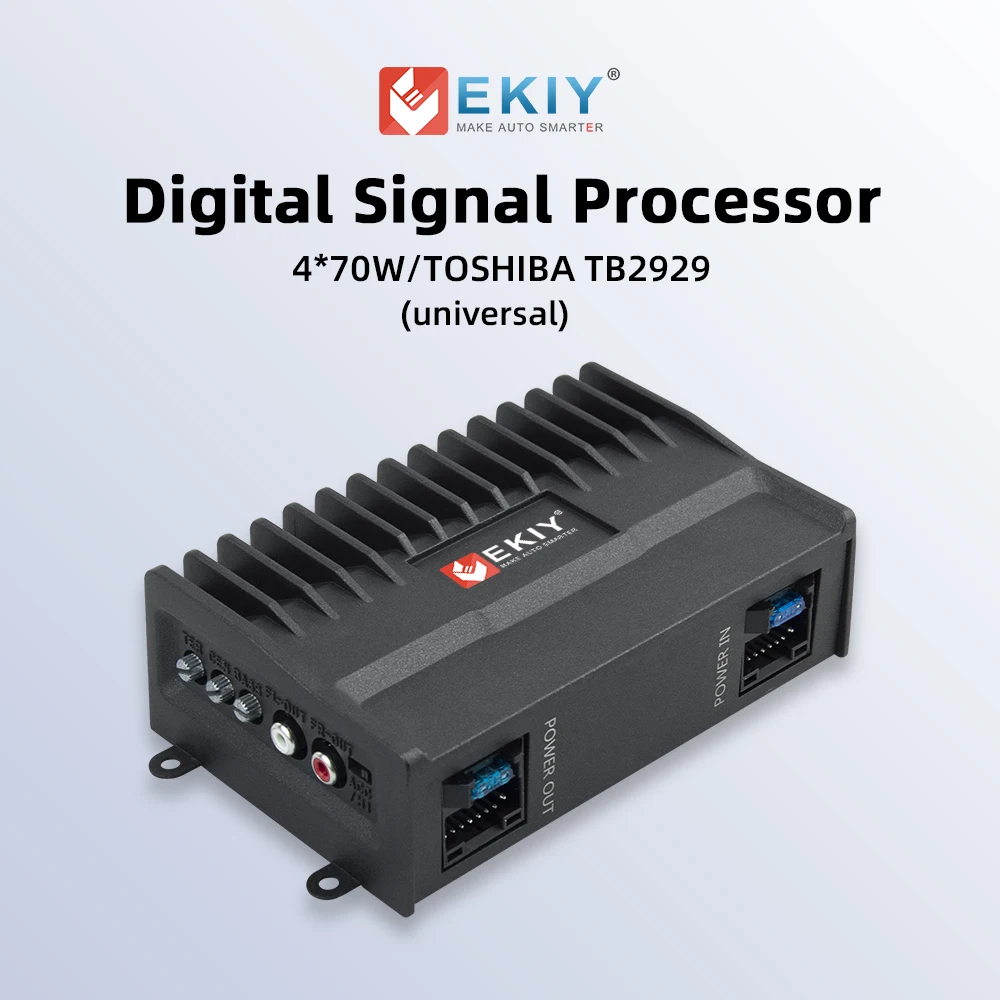 

EKIY DSP Car Audio Processor 4*70W For Android Radio Stereo amplifier HIFI Speakers Improve Subwoofer Plug And Play