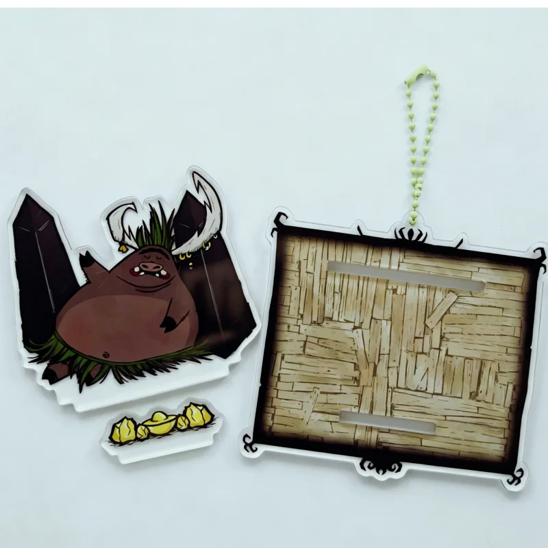 Фото Акриловый настольный держатель для телефона Don't Starve: украшение «Шепот паучьей норы» и «Сбор света в навозе бизона» №3