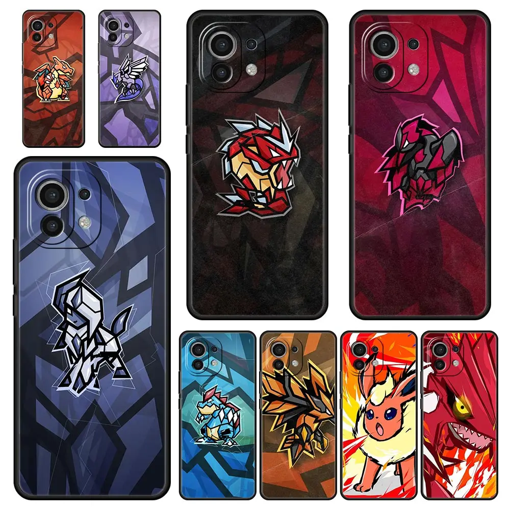 

Чехол для телефона Bandai Pokemon для Xiaomi Poco X3 NFC F3 M3 M4 Mi Note 10 12 11 Ultra 11T Pro 10T Lite 5G 9T 11i 11X, мягкий черный Чехол