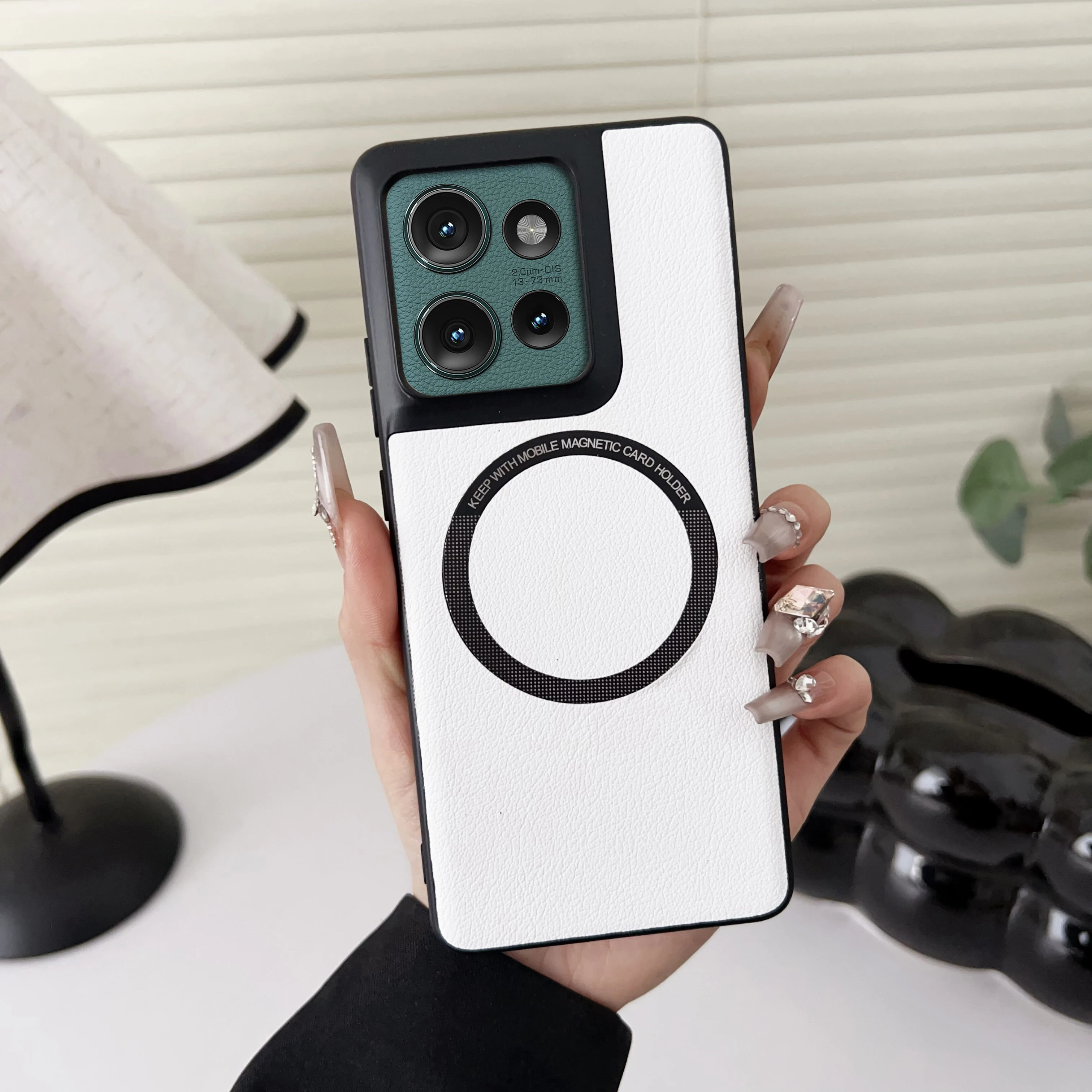 Чехол для беспроводной зарядки Magsafe Motorola Edge 50 Pro Telefono Celular Case Moto 40/Edge Ultra/Edge Fusion