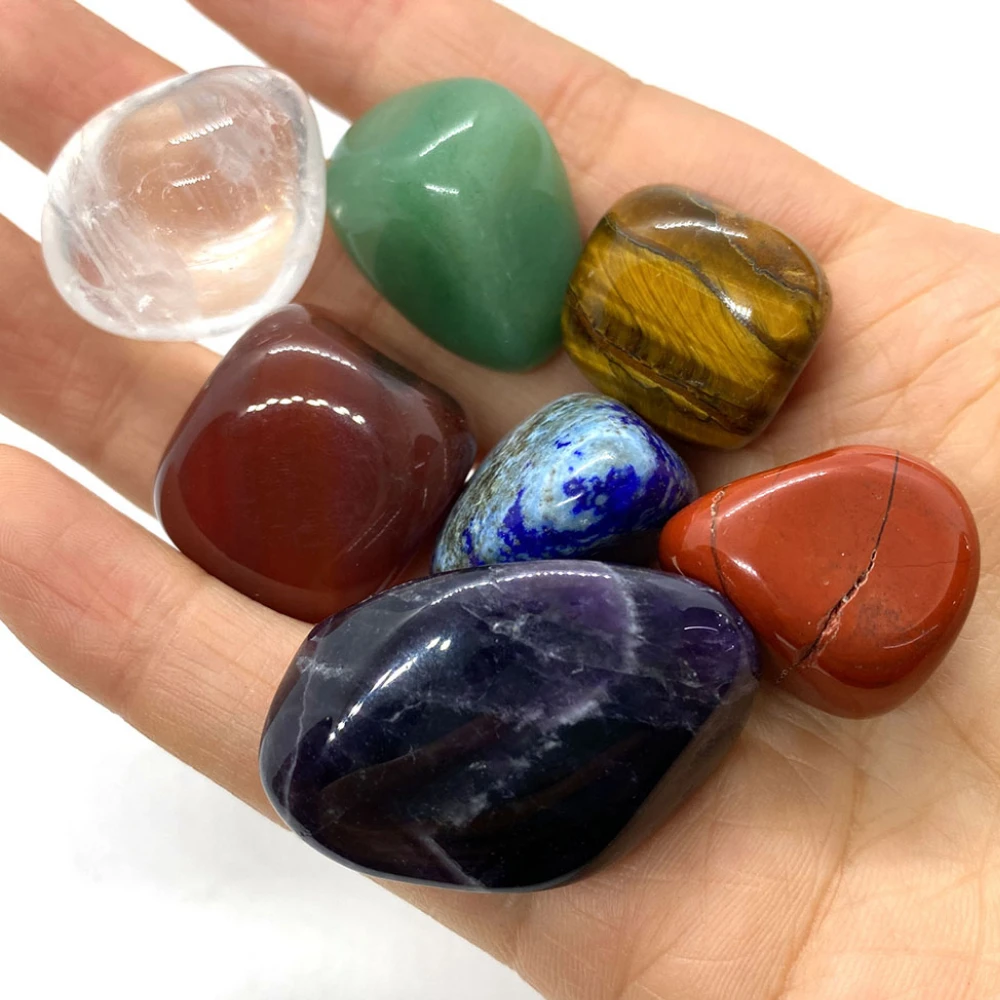 

7 шт., аметист, натуральный камень, 7 чакр