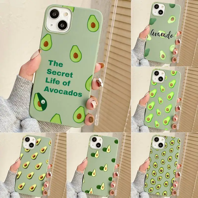 

Cute Avocado Phone Case For Iphone 7 8 Plus X Xr Xs 11 12 13 Se2020 Mini Mobile Iphones 14 Pro Max Case