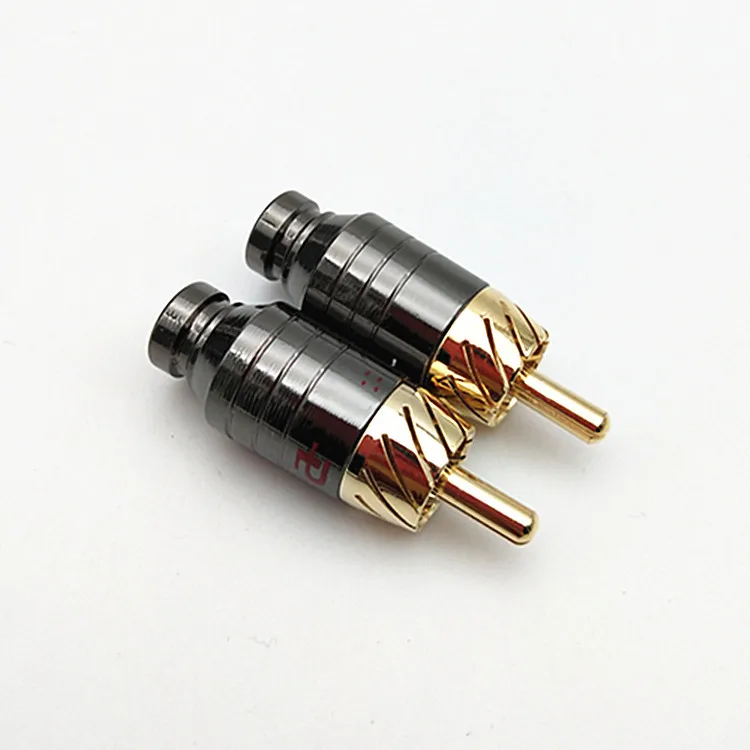 2 пары/4 шт. роскошный паяльный разъем RCA для динамика аудиовыход/переходник входа