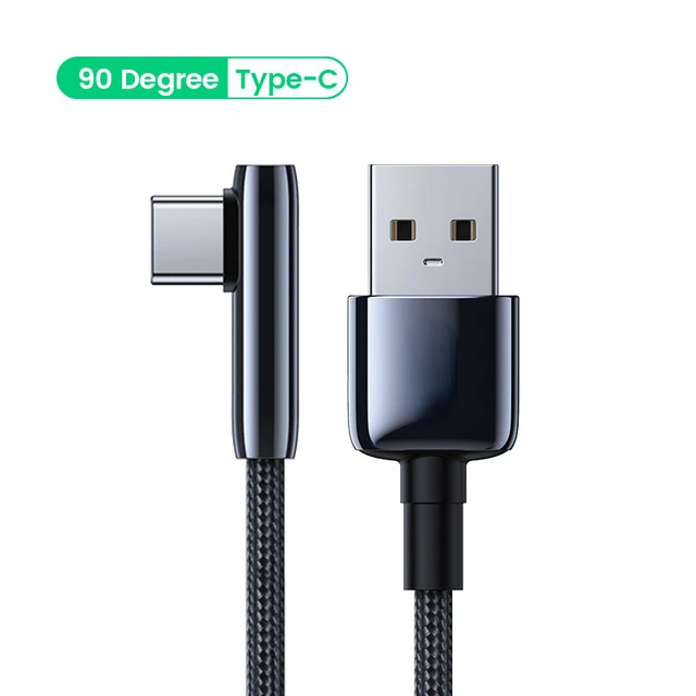 

Free Shipping For Samsung S20 X3 pro Mobile Phone Fast Charger 3A USB Type C Cable Quick Charge 3.0 90 Degree USB C Cable