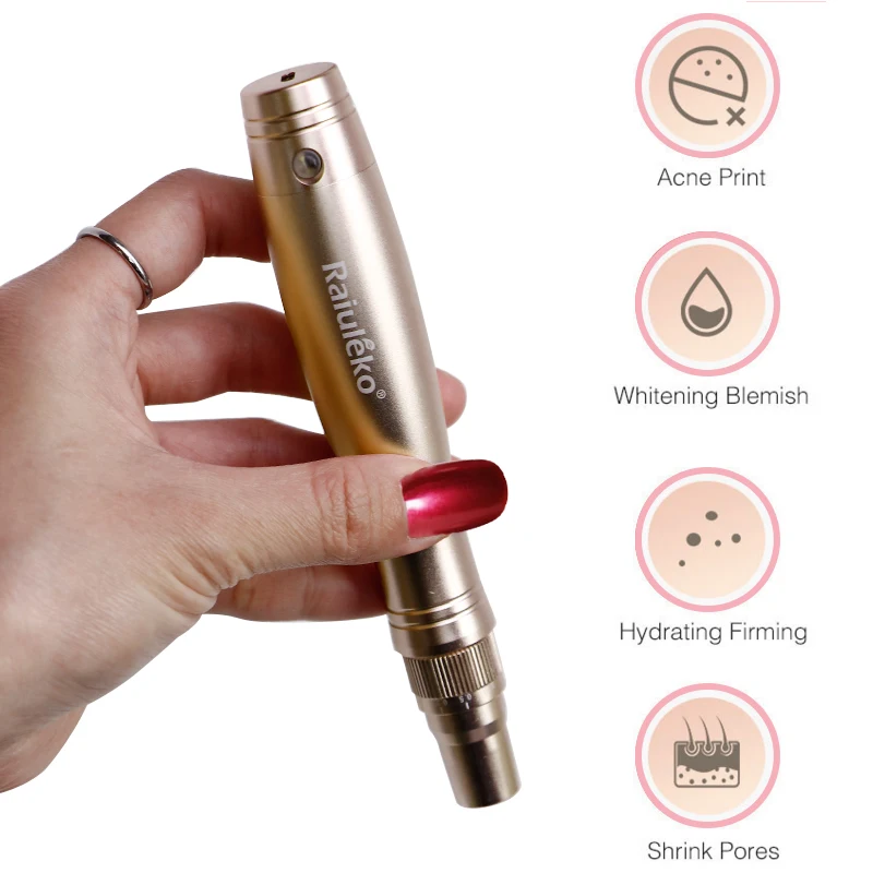 Ultima Derma Rolling Pen MTS$PMS MYM Microneedling Micro Screw Port Needle Cartridge Device Electric Stamp Tools Wireless | Красота и