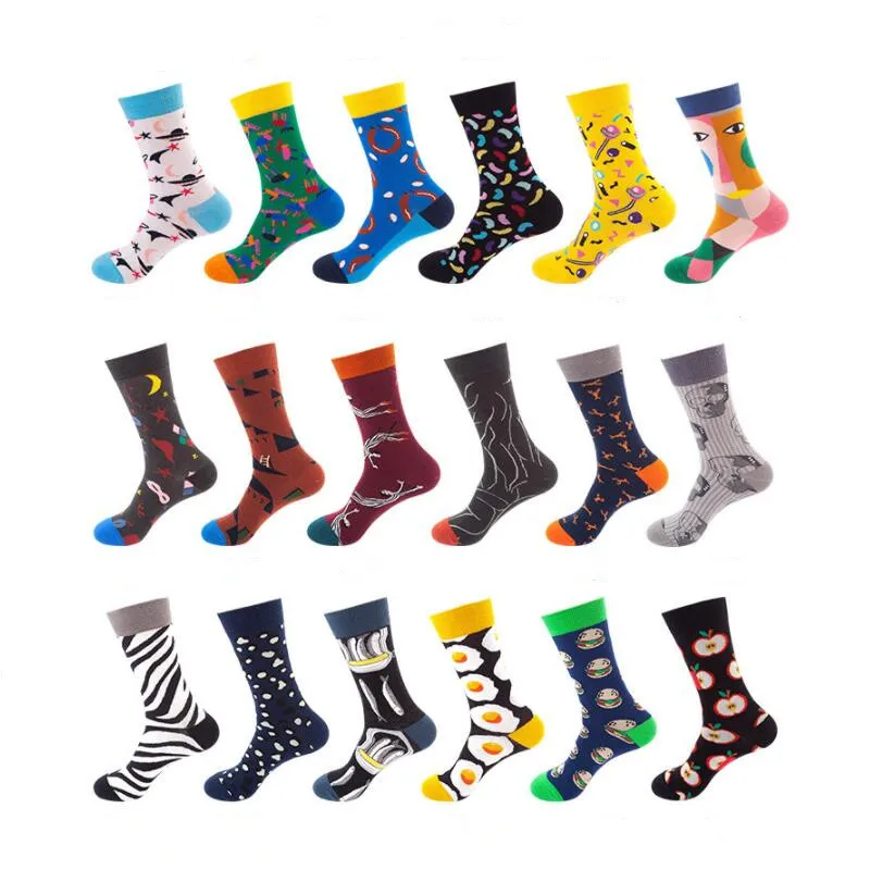 

Romantic Streeting Style Girls Hip Hop Cotton Socks Fashion Student Middle Socks For Sporting Korean New Trend Women Socks