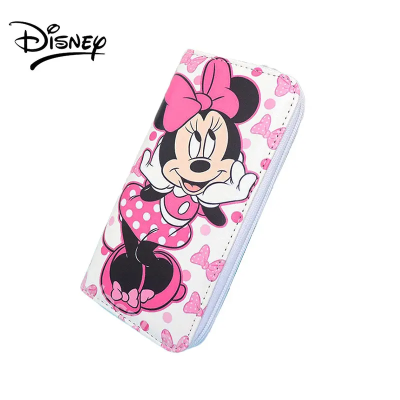

Disney Minnie Wallet for Women Girls Ladies Purse Portable Cartoon Cute Handbags Clutch Stitch Frozen Luxury Free Shipping