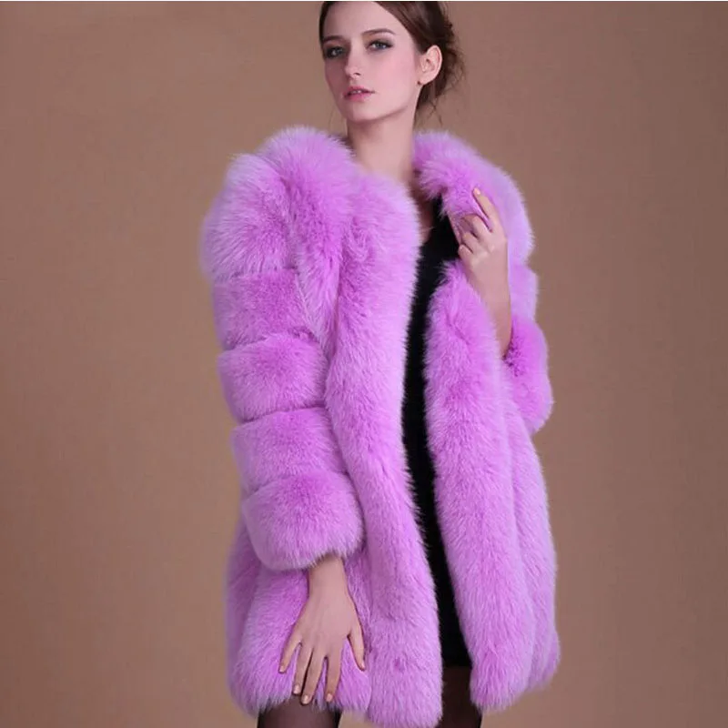 Winter Coat for Women Multicolor Women's Jacket and Faux Fur Warm Women's Jacket