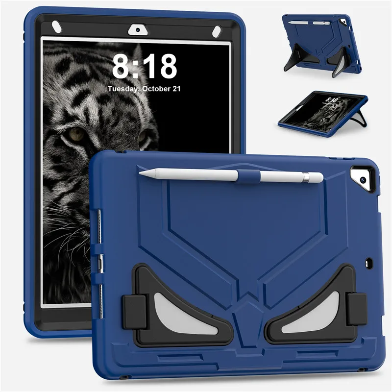 

For Apple iPad 9.7 5th 6th 2018 2017 Case Shockproof Kids Safe PC Silicon Hybrid Stand Tablet Cover For iPad Air 2 Pro 9.7 Funda