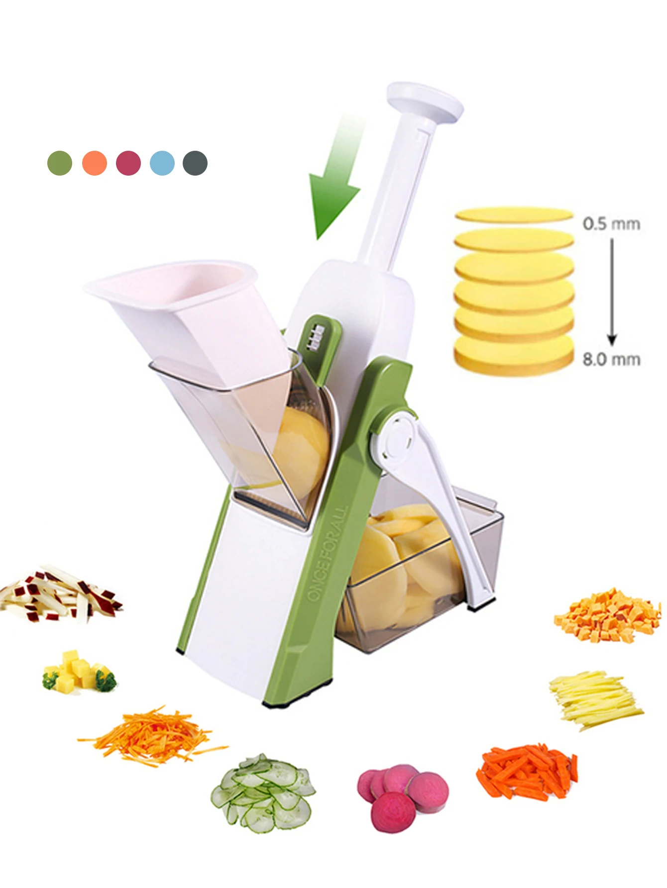 

Multifunctional Cutter 5 Functions Plastic Stainless Steel Sler