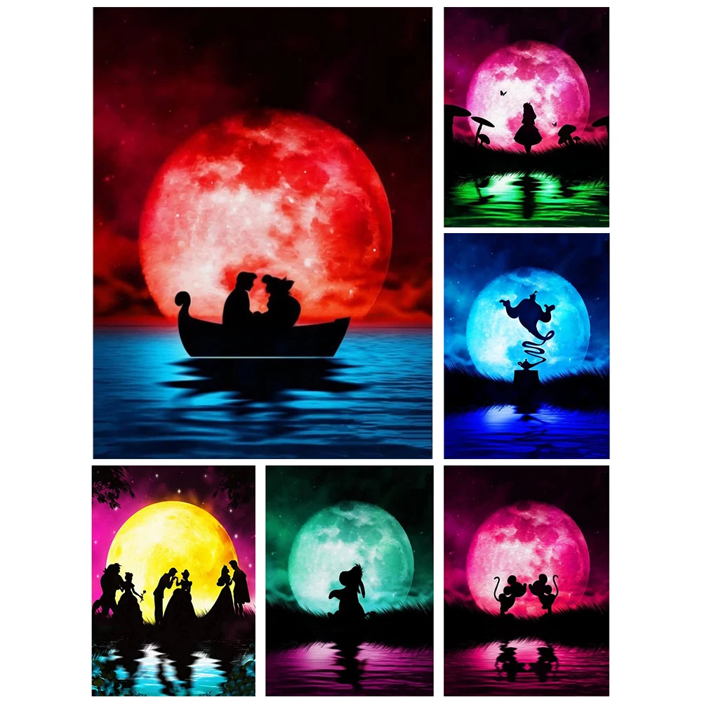 

Алмазная мозаика с вышивкой «Луна», Ll50