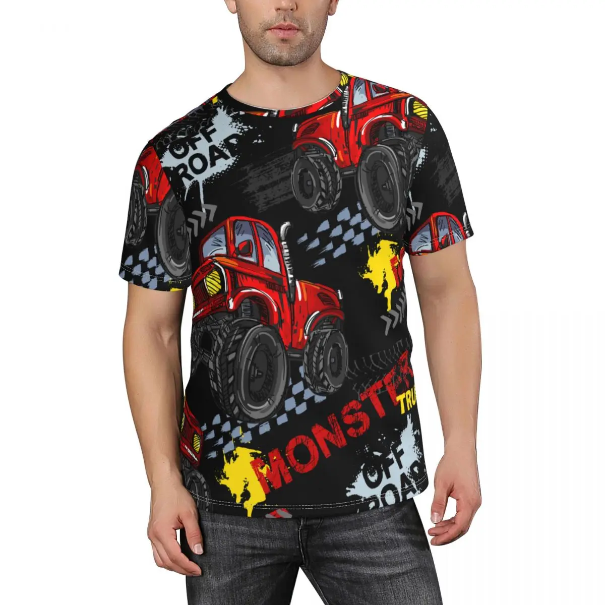 

Футболка мужская с коротким рукавом и круглым вырезом