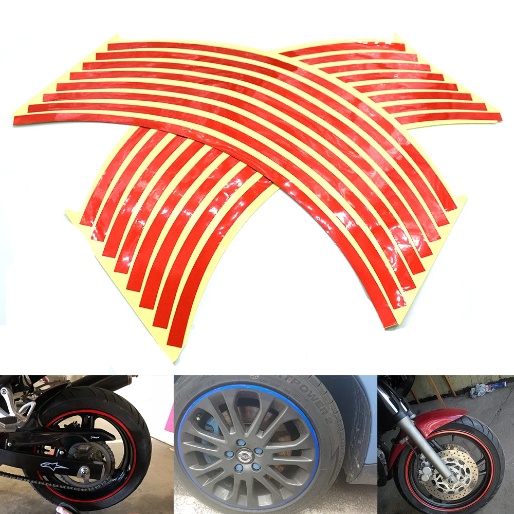 

Wheel Sticker Reflective Rim Stripe Tape Bike Motorcycle Stickers For BMW R1200R R1200GS F800GS G310R F650GS F700GS F800R G450X