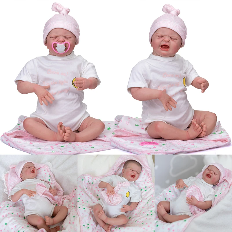 19inch Same As Picture Reborn Doll Finished Doll MARIA;BABY'S FIRST CRY