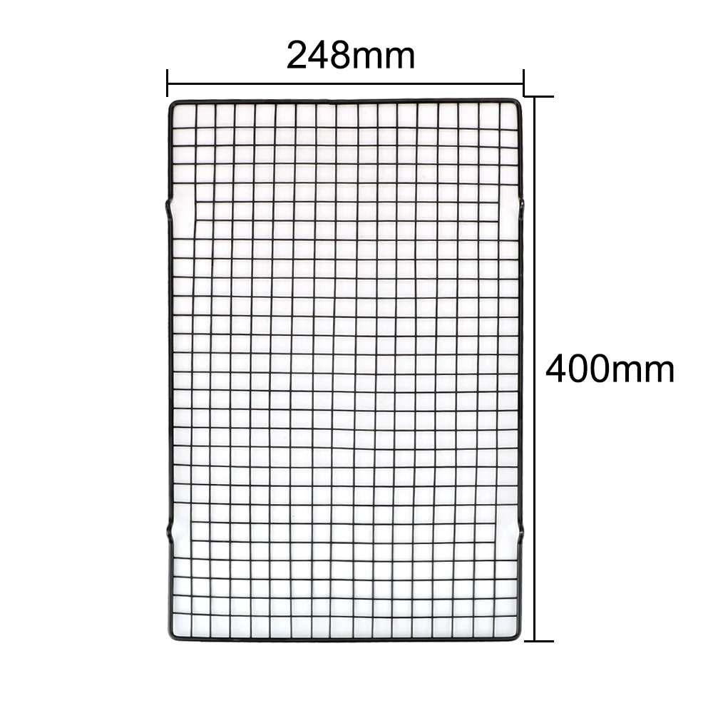 HOOMIN Bakeware Cookie Biscuits Bread Cake Cooling Rack Grid Net Baking Tools Drying Stand Cooler Holder Metal Nonstick |