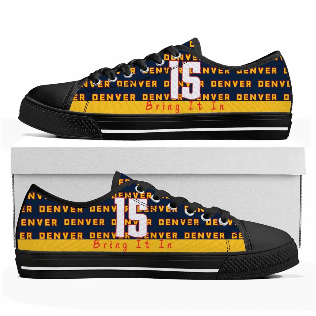

Denver Number 15 27 1 Bring It In Low Top Sneakers Mens Womens Teenager Canvas Sneaker Casual Custom Made Shoes Customize Shoe