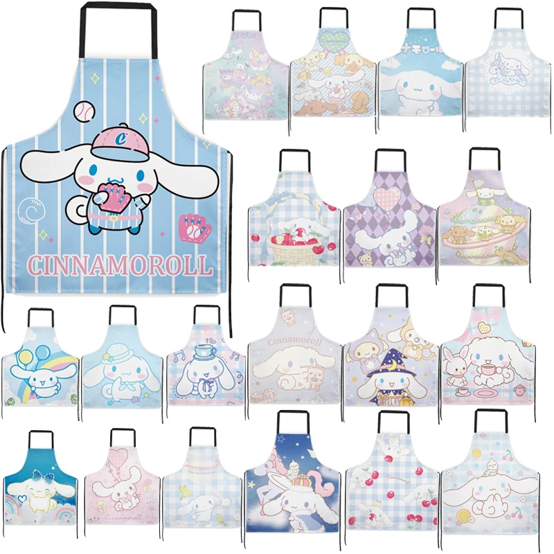 

Sanrioed Kawaii милый мультяшный анимационный Cinnamoroll фартук для домашней кухни приготовление и выпечки, не обрастающий Коричный фартук