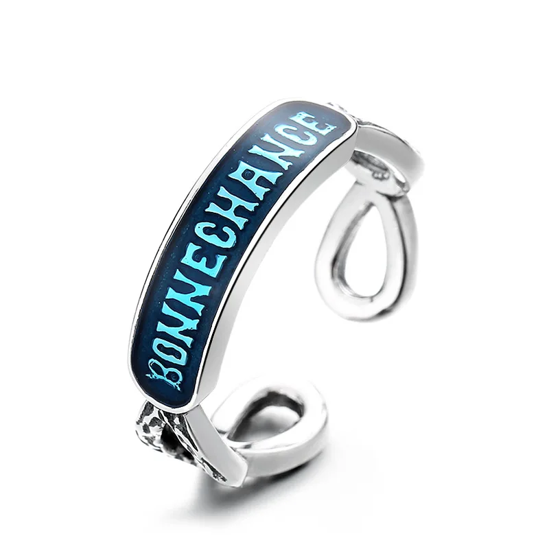 

Уличное Открытое кольцо в стиле хип-хоп из серебра 925 пробы