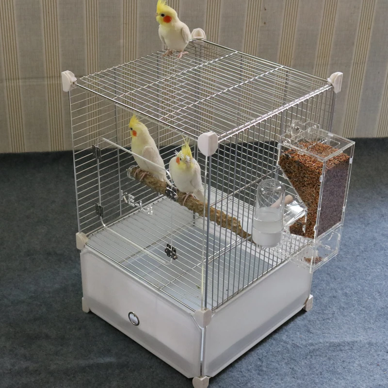 

Pigeons Canary Bird Cage Lovebird Large Budgie Stainless Steel Outdoor Bird Feeder Breeding Cage Jaula Decorativa House Garden
