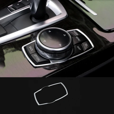 Для BMW 1 2 3 4 5 6 7 Series X3 X4 X5 X6 F30 F10 F01 F15 F16 хромированная внутренняя мультимедийная Кнопка рамка отделка