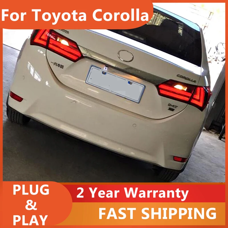 

Car LED tailLight For Toyota Corolla 2014 2015 2016 Reverse Light And Brake light LED Tail light Car Accessories