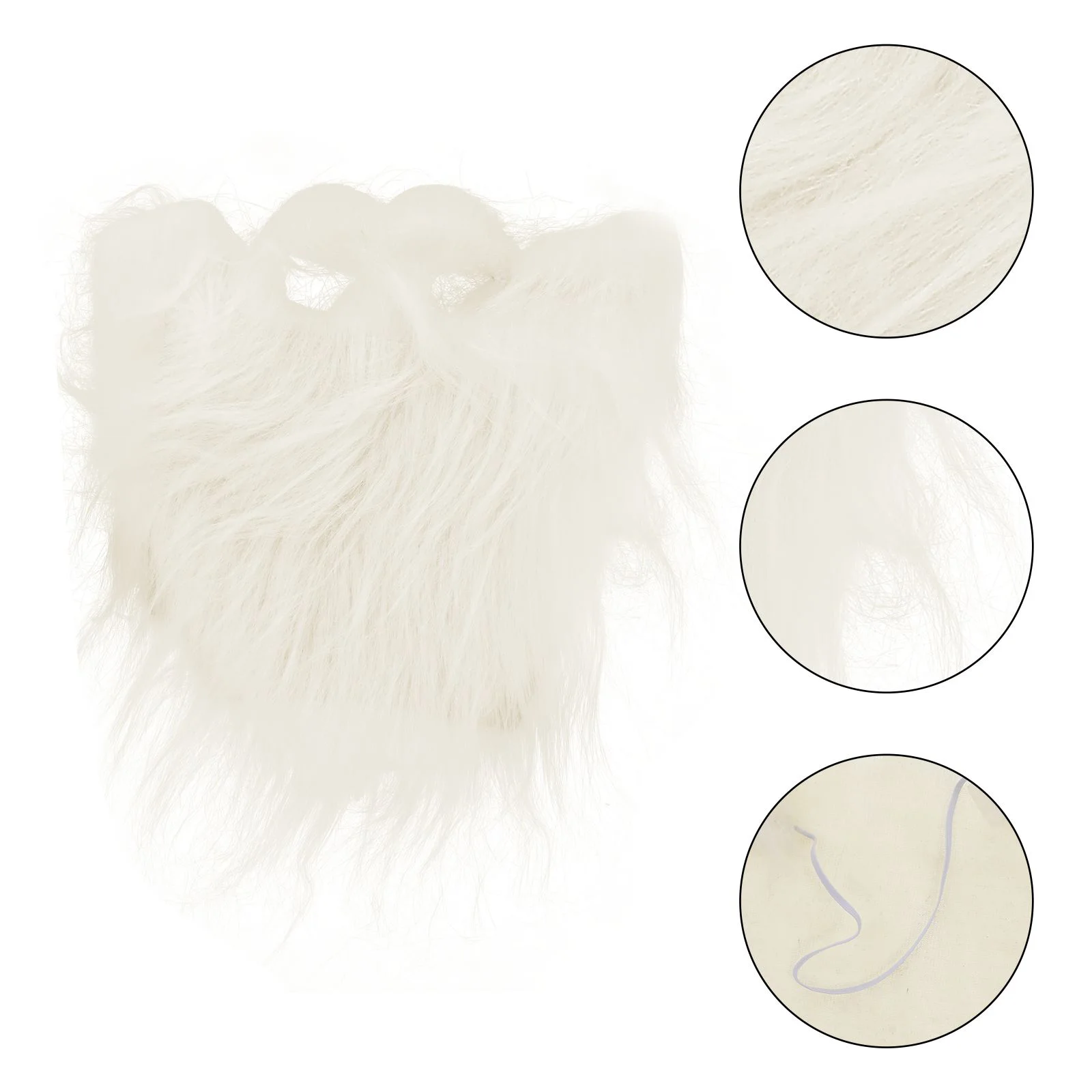 

2Pcs Artificial Beard Santa Claus Cosplay Christmas Unbent Beard Facial Hair