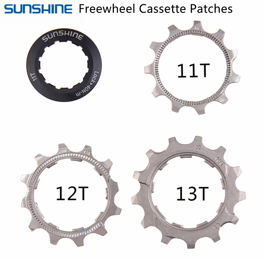 SUNSHINE Bicycle flywheel pinion repair parts 8 9 10 11 12 Speed  cassette 11T 12T 13T Bicycle flywheel locking cover general