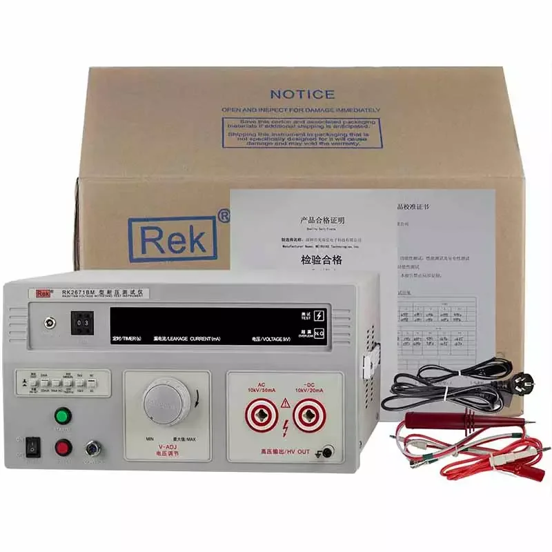 Фото Тестер Hipot AC DC 10KV 50mA RK2671BM, включая интерфейс ПЛК №2
