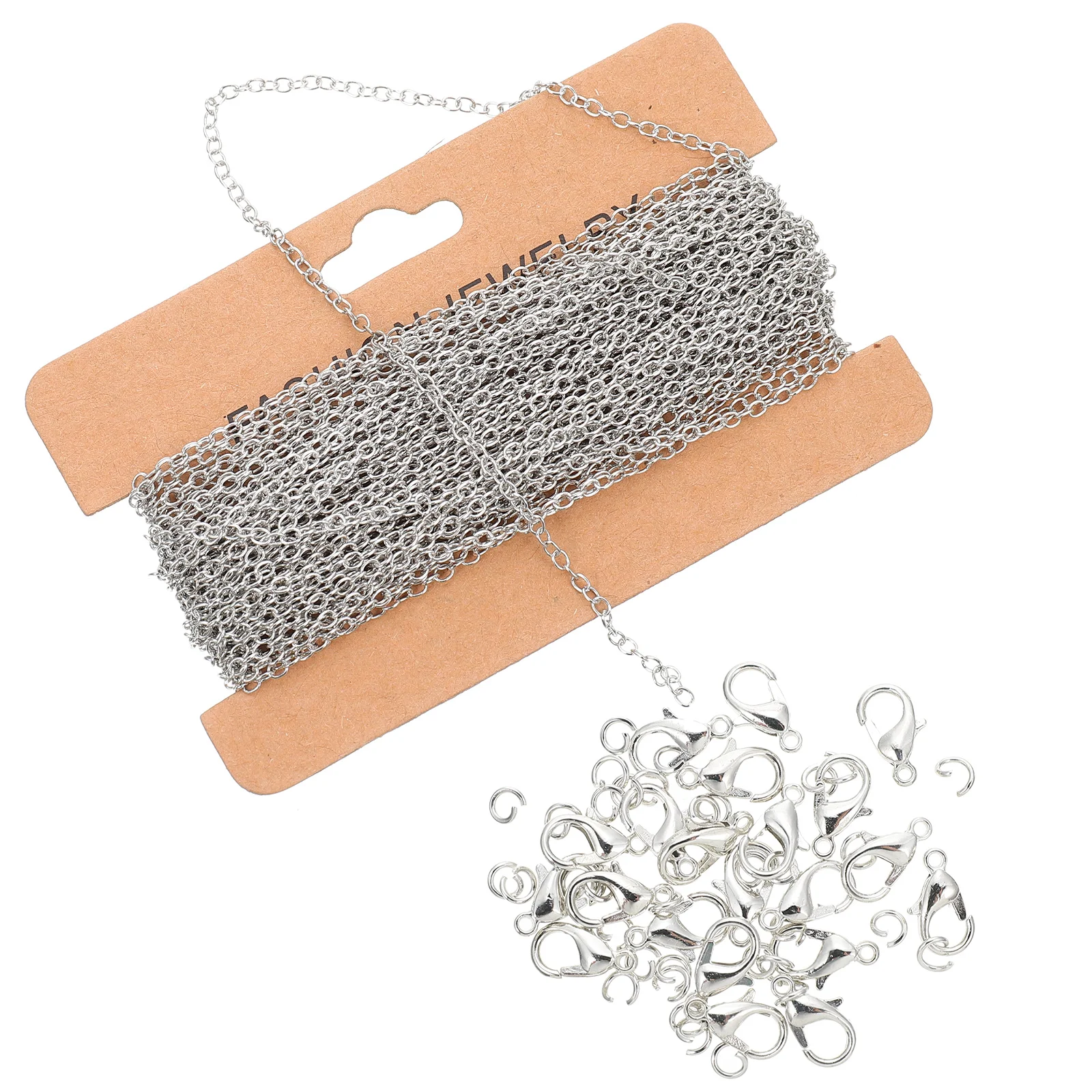 

1 Set of DIY Jewelry Chain Lobster Buckle Necklace Connecting Buckle Chains for Jewelry Making