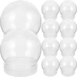  Youda Home Decoration DIY Empty Glass Snow Globe Water Snow  Globe Accessories Snow Globe kit (D45mm) : Home & Kitchen