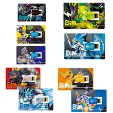 BANDAI Digimon Adventure Agumon d-ark PB Style EX 01, pulsera de vida, tarjeta Medarot v-mon DIM, caja de almacenamiento especial, regalo de ANIME
