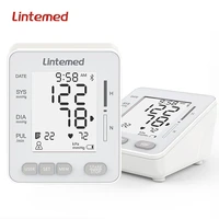 lintemed portable upper arm blood pressure monitor measurement tool lcd digital electronic sphygmomanometer tonometer lt p30