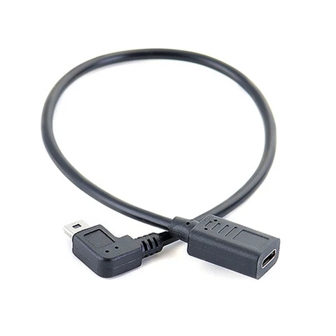 Кабель UsbC — Mini USB, адаптер типа C — Mini USB 5P, адаптер Mini USB — угол 90 градусов, MiniUSB