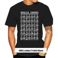 camiseta de algod%c3%b3n personalizada con cuello redondo camisa con estampado de acordes de ukelele ajustada para fitness 2021
