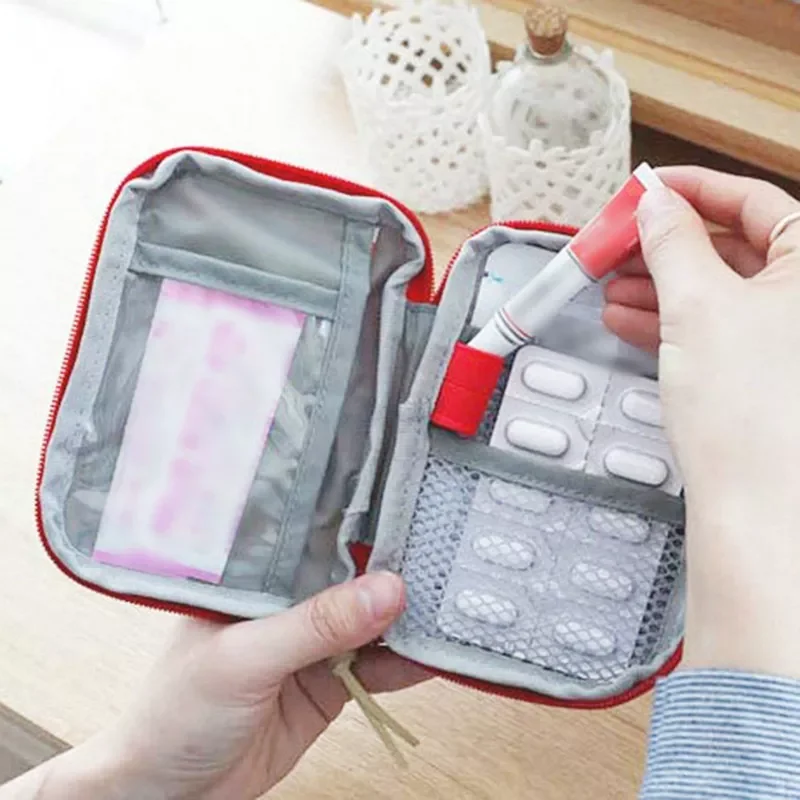 

First Aid Kit Travel Outdoor Camping Useful Mini Medicine Storage Bag Camping Emergency Survival Bag Pill Case
