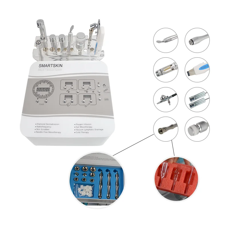 

Facial Microcurrent Rf Ice Diamond Dermabrasion Anti-aging Microdermabrasion Beauty Electroporation Meso-therapy Machine