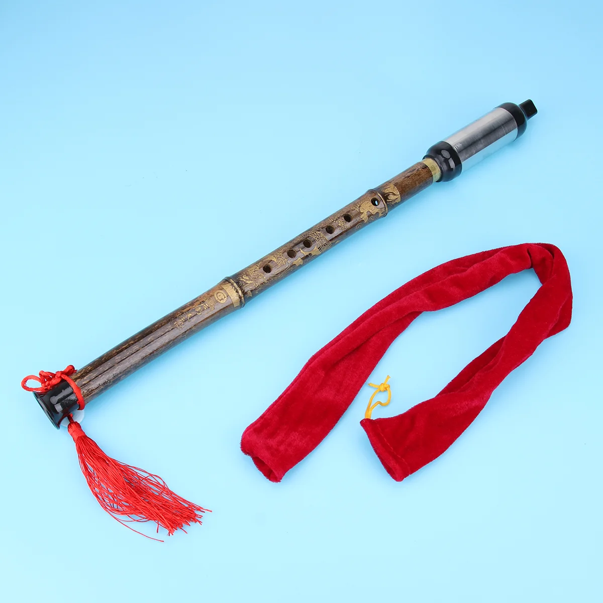 

1pc Flute Lightweight Chinese Style Traditional Portable Instrument for Children Friends Kids