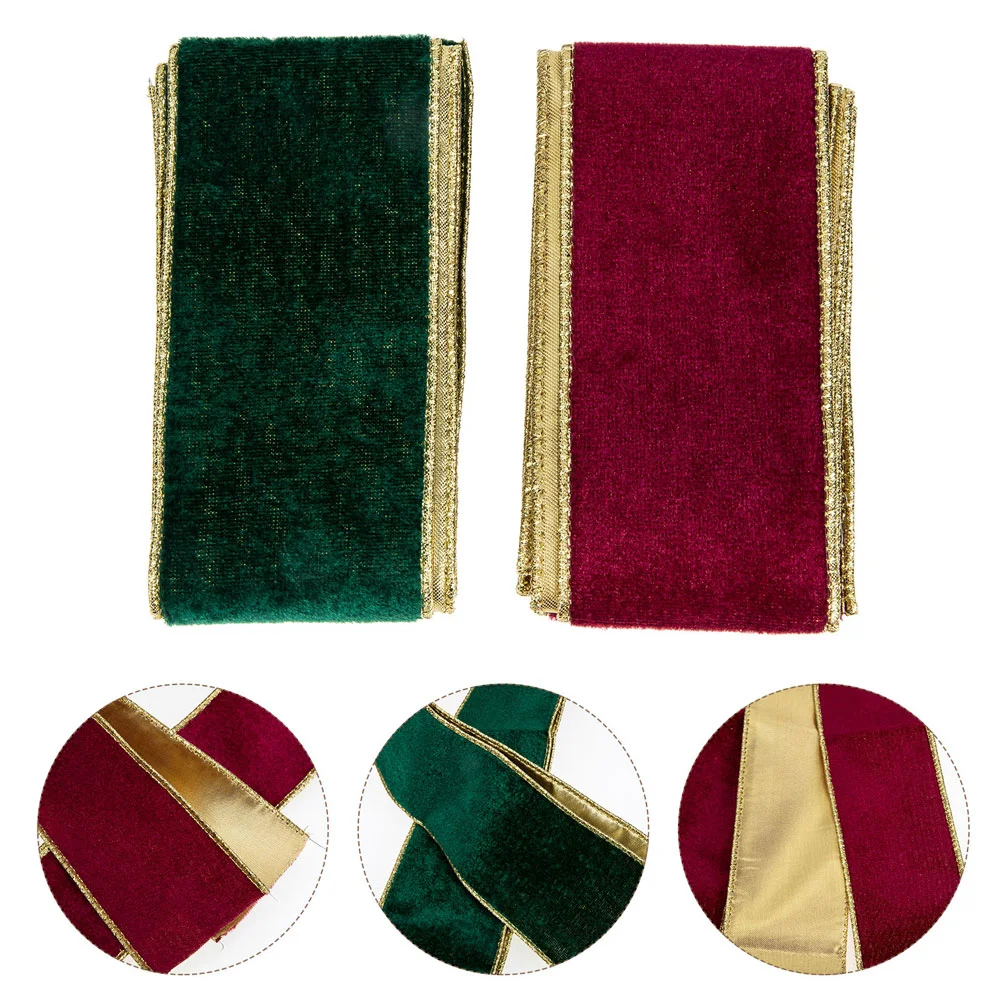 

Ribbon Christmas Wired Tree Gift Wrapping Bow Golddiy Packaging Favor Party Themed Flower Decorative Grosgrain Decorating