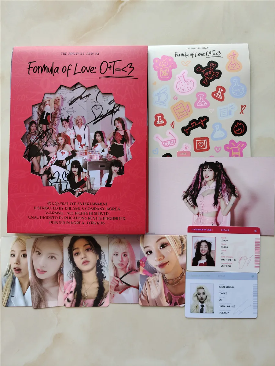 Подписанный альбом дважды 3 Формула любви Na Yeon Yoo JungYeon Momo Sana Park Ji Hyo min Kim DaHyun Son Chae Young