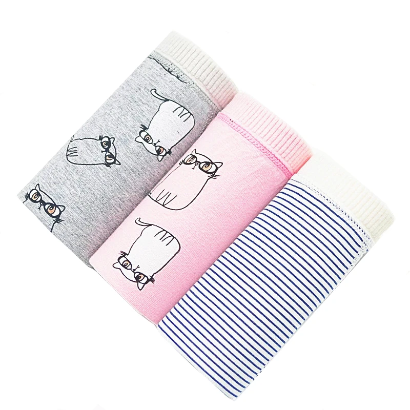 

Lingerie Women Cotton Period Underwear Women Briefs Cartoon Physiological Pants Leakproof Hygienic Menstrual Panties For Periods