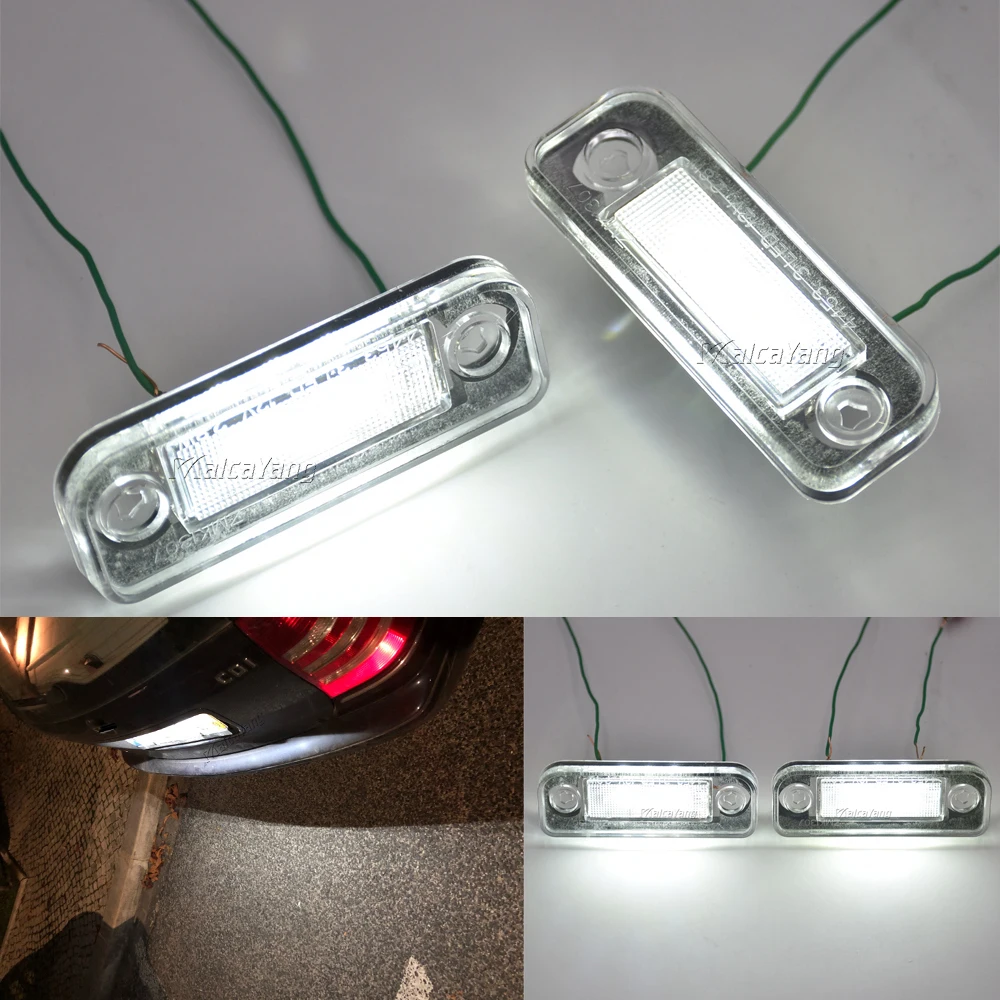 

2X New LED License Plate Light Car Number Plate Lamp High Brightness For Mercedes-Benz C/E Class CLS SLK W203 5D W211 W219 R171