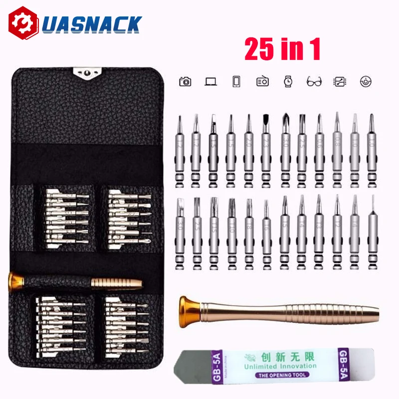 

Screwdriver Set 25 in 1 Multifunctional Opening Repair Tool Set For iPhone Cellphone Tablet PC Precision Screwdriver Hand Tools