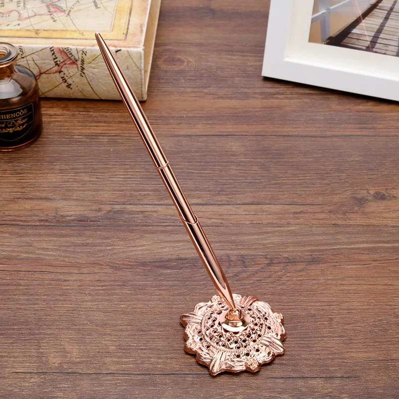 

Свадебные украшения, розовое золото, гостевая книга, подставка для ручек, девичник, вечерние украшения, девичник, вечерние свадебные украше...