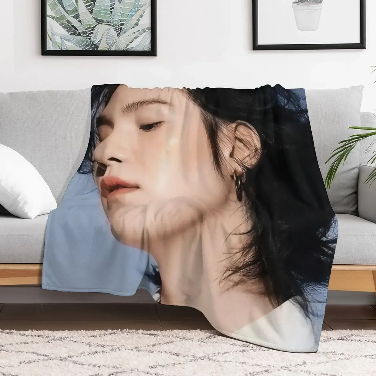 Одеяло Min Yoongi пушистые идеи подарков на День святого Валентина милые клетчатые