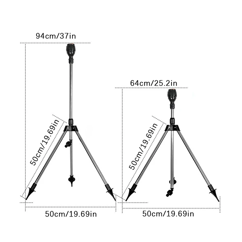 360 искусственная разбрызгивающая головка со штативом телескопическая опора